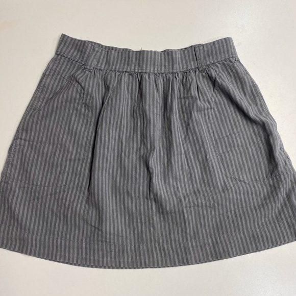Gray Striped Skirt - Picture 5 of 5